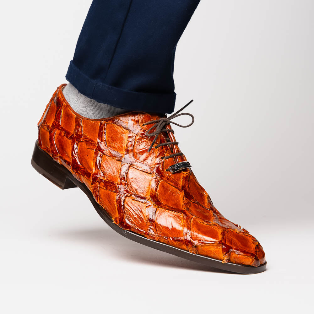 Marco Di Milano Olivieri Cognac Leather Dress Shoe