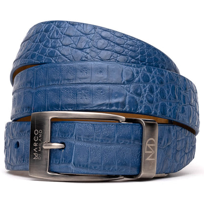 Marco Di Milano Riccardo Belt - Blue Leather Loafer