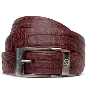 Marco Di Milano Riccardo Belt Wine Leather Shoe