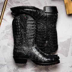 marco-di-milano-marlboro-black-hornback-crocodile-tail-tractor-sole-cowboy-boots