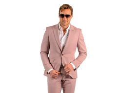 Blush Color Suit For Men - Mauve Suit - Wedding  Slim Fit Suit