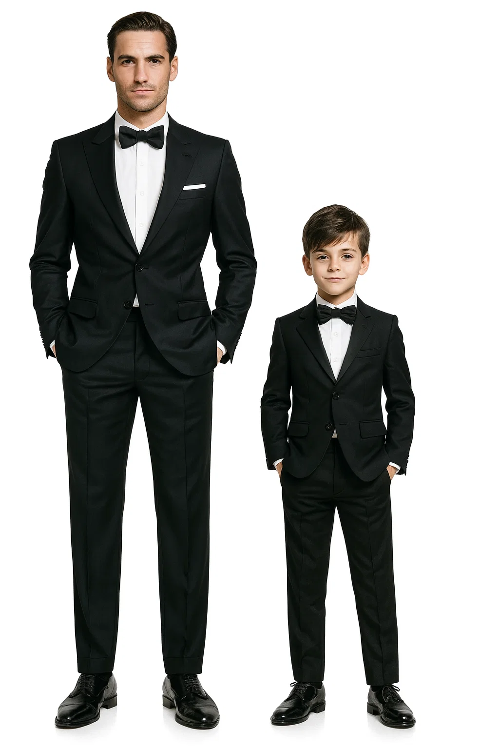 Dad And Son Black Matching wedding outfit Suits Perfect for toddler Suit wedding attire outfit