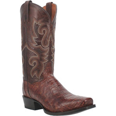 dan-post-mens-stalker-genuine-caiman-belly-square-toe-boots-brown