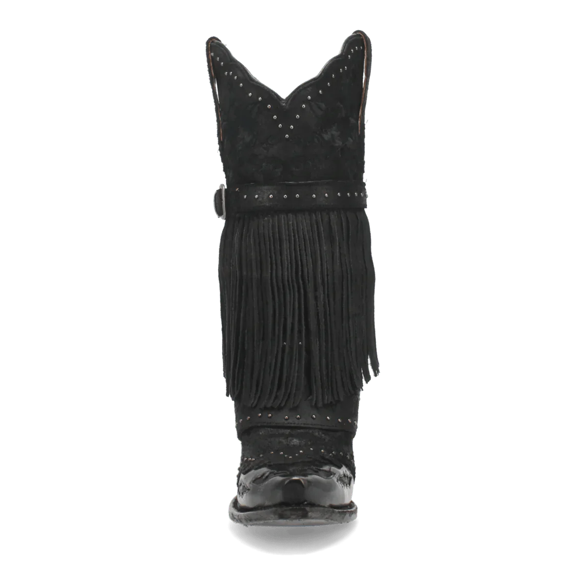 Dan Post Women's Bed of Roses Snip Toe Leather Boots - Black