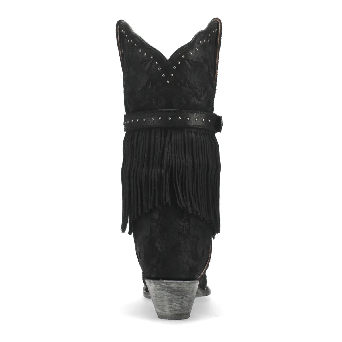 Dan Post Women's Bed of Roses Snip Toe Leather Boots - Black