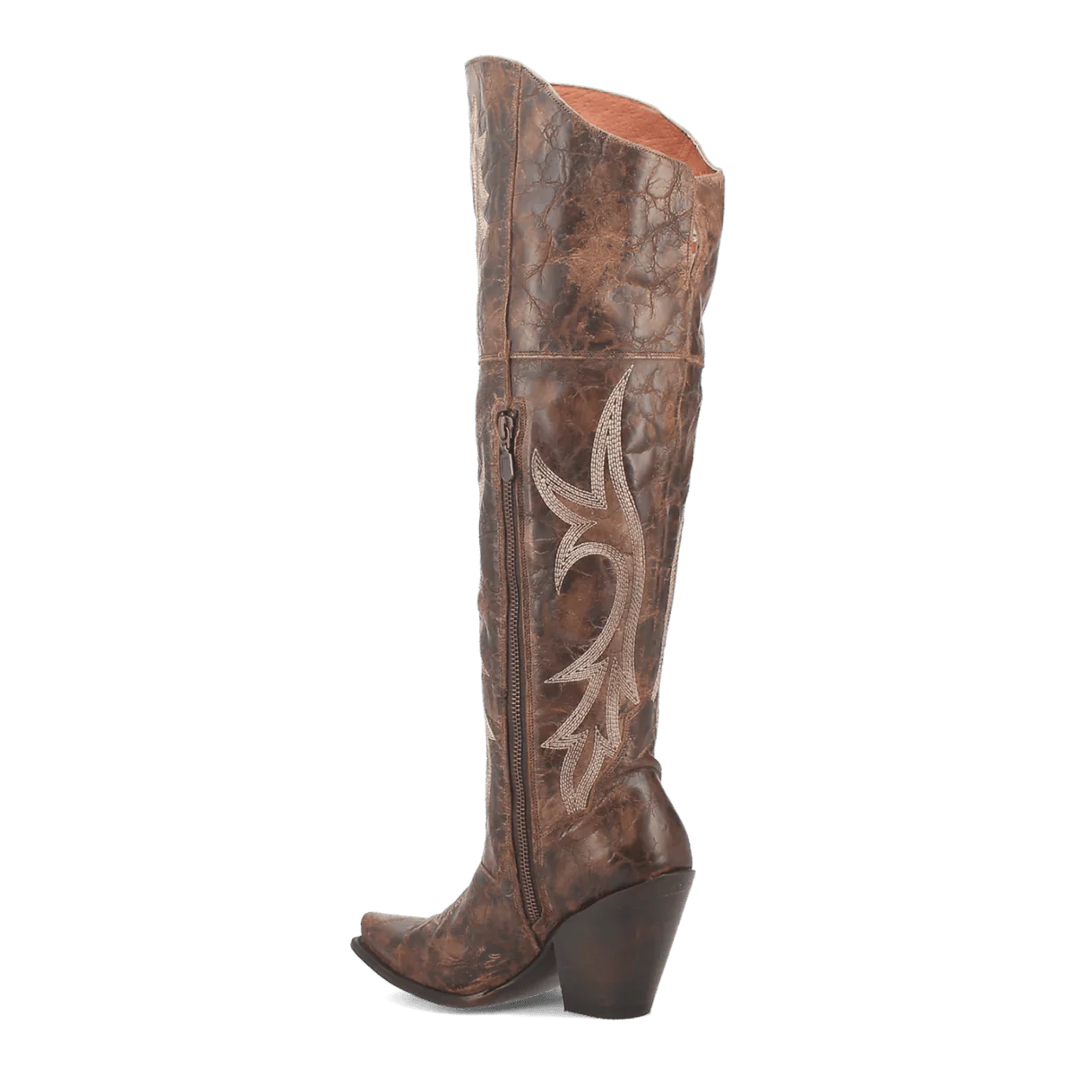 Dan Post Women's Jilted Snip Toe Leather Tall Boots - Brown