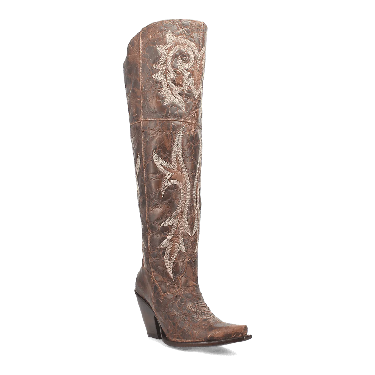 Dan Post Women's Jilted Snip Toe Leather Tall Boots - Brown