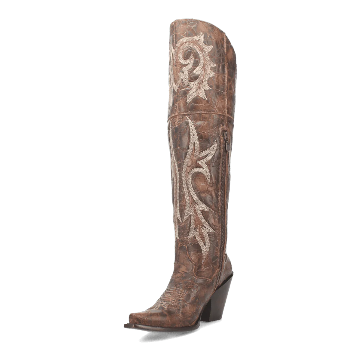 Dan Post Women's Jilted Snip Toe Leather Tall Boots - Brown
