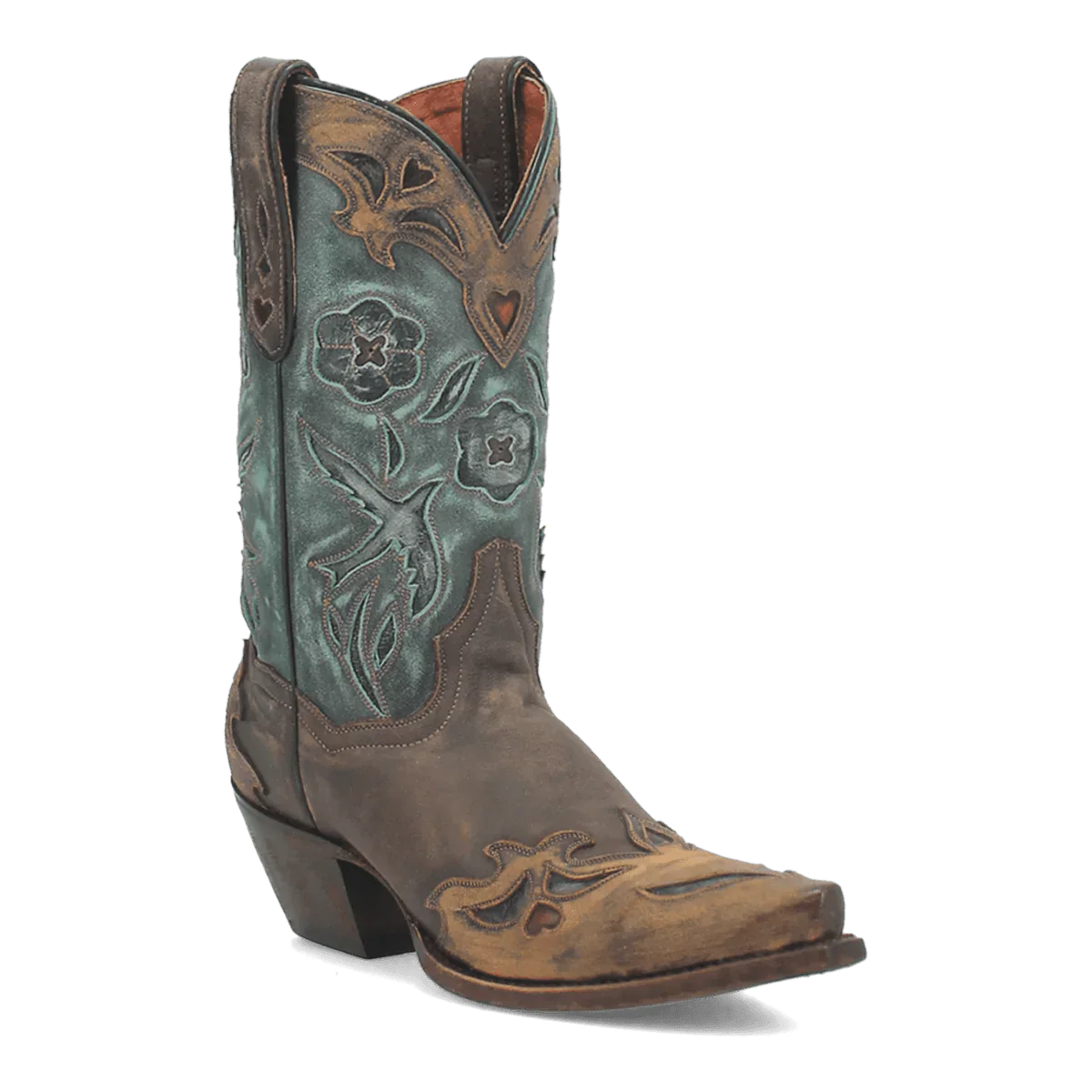 Dan Post Women's Vintage Bluebird Snip Toe Leather Boots - Chocolate