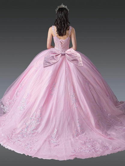 Dancing Queen 1989 - Sleeveless Lace Appliqued Ballgown Quinceanera Dresses XS / Red