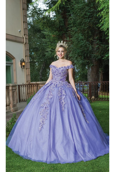Dancing Queen Dresses DQ-1574 Quinceanera Timeless Beauty - Lilac / XS - Dress