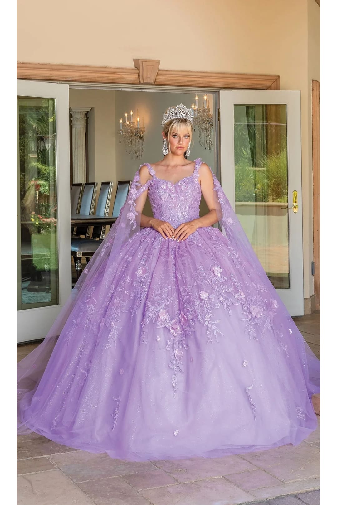 Dancing Queen Dresses DQ-1664 Quinceañera Glamorous Gown for Your Day - Lilac / XS - Dress