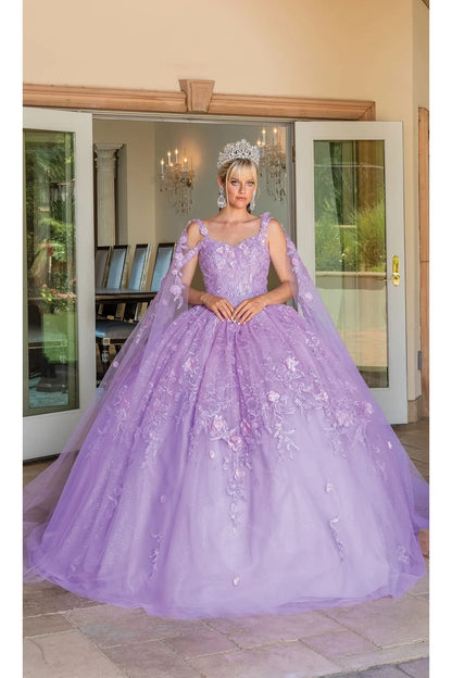Dancing Queen Dresses DQ-1664 Quinceañera Glamorous Gown for Your Day - Lilac / XS - Dress