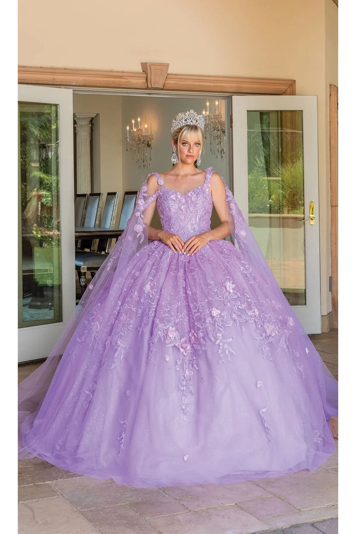 Dancing Queen Dresses DQ-1664 Quinceañera Glamorous Gown for Your Day - Lilac / XS - Dress
