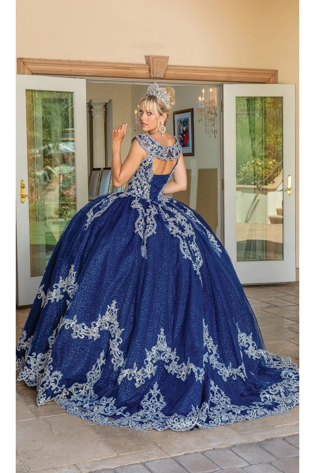 Dancing Queen Dresses DQ-1709 Navy Quinceañera for a Timeless Presence - Dress