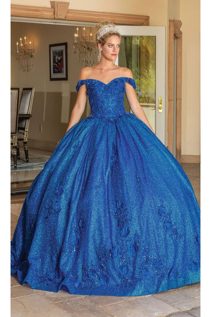 Dancing Queen Dresses DQ-1718 Quinceañera for a Radiant Celebration - Royal Blue / XS - Dress