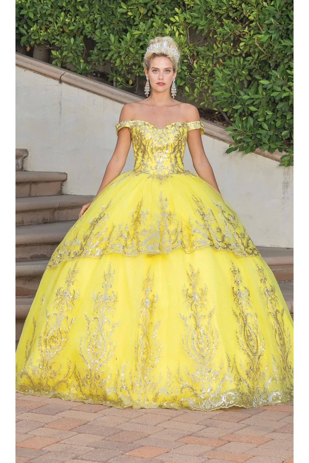 Dancing Queen Dresses DQ-1729 Quinceañera for Timeless Elegance - Yellow / XS - Dress