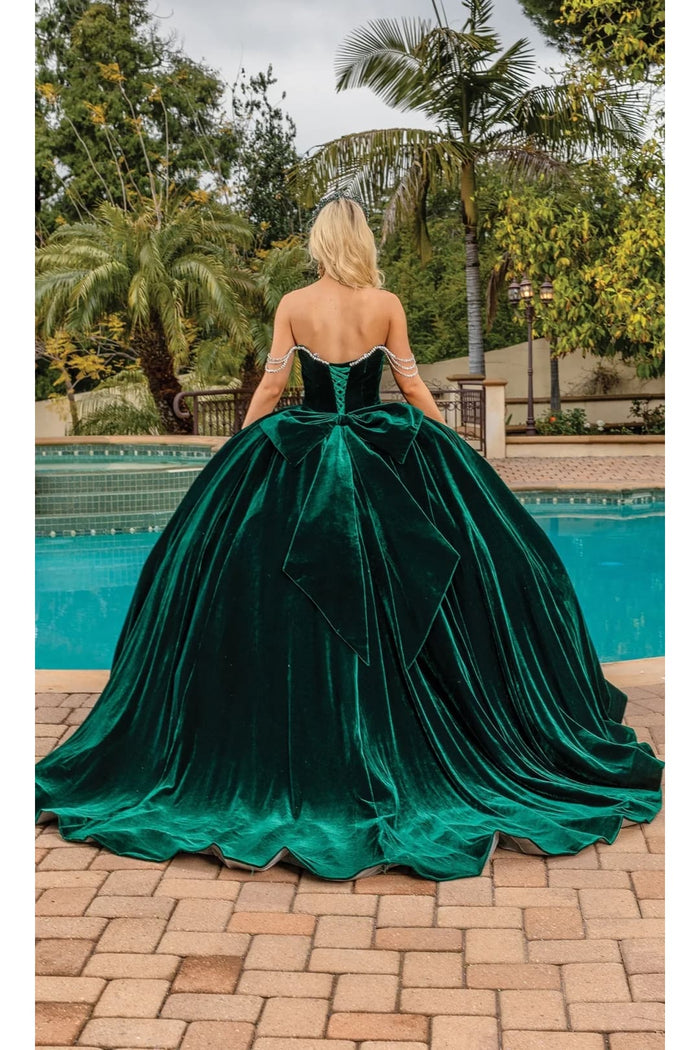 Dancing Queen Dresses DQ-1817 Quinceañera Gown with Embellished Bodice - Dress