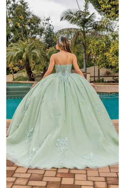 Dancing Queen Dresses DQ-1893 Sparkling Quinceañera Ball Gown - Dress