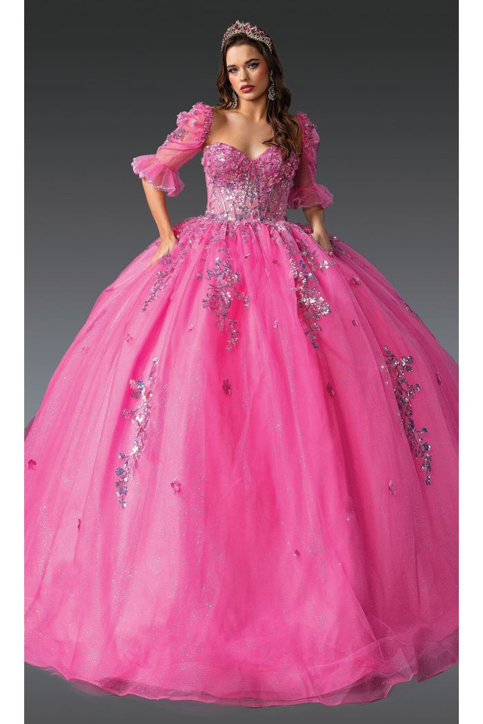 Dancing Queen Dresses DQ-1995 Pink Quinceañera Dress for a Perfect Day - ROSE PINK / XS - Dress