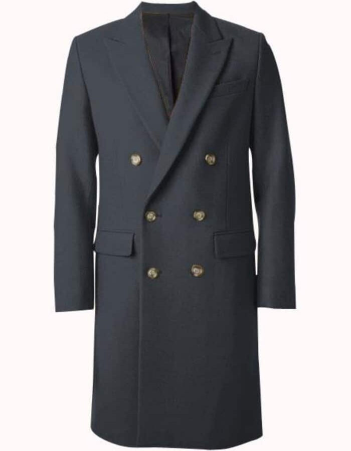 Mens Dark Green Authentic Coat Double Breasted~Wide Dress Coat - Men's Tuxedo USA