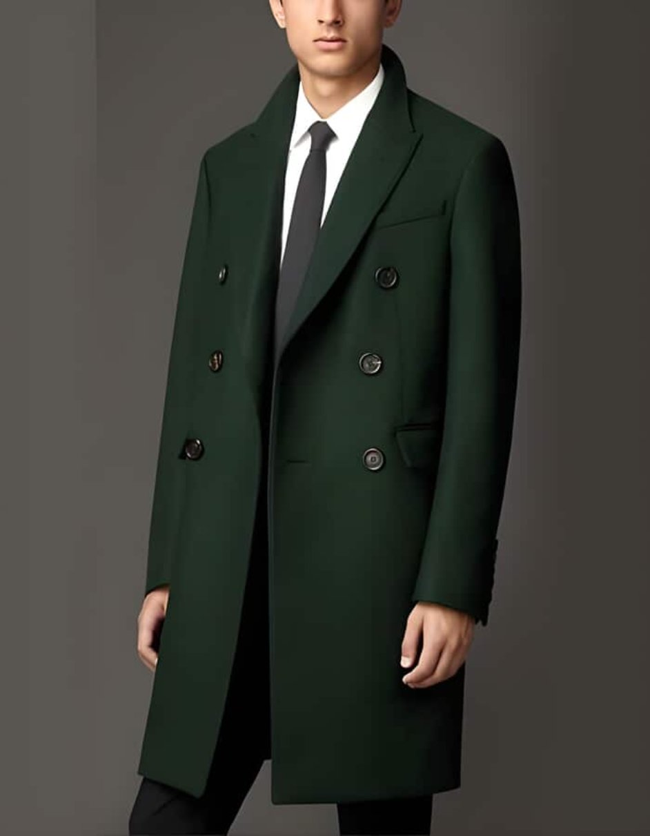 Olive overcoat best sale