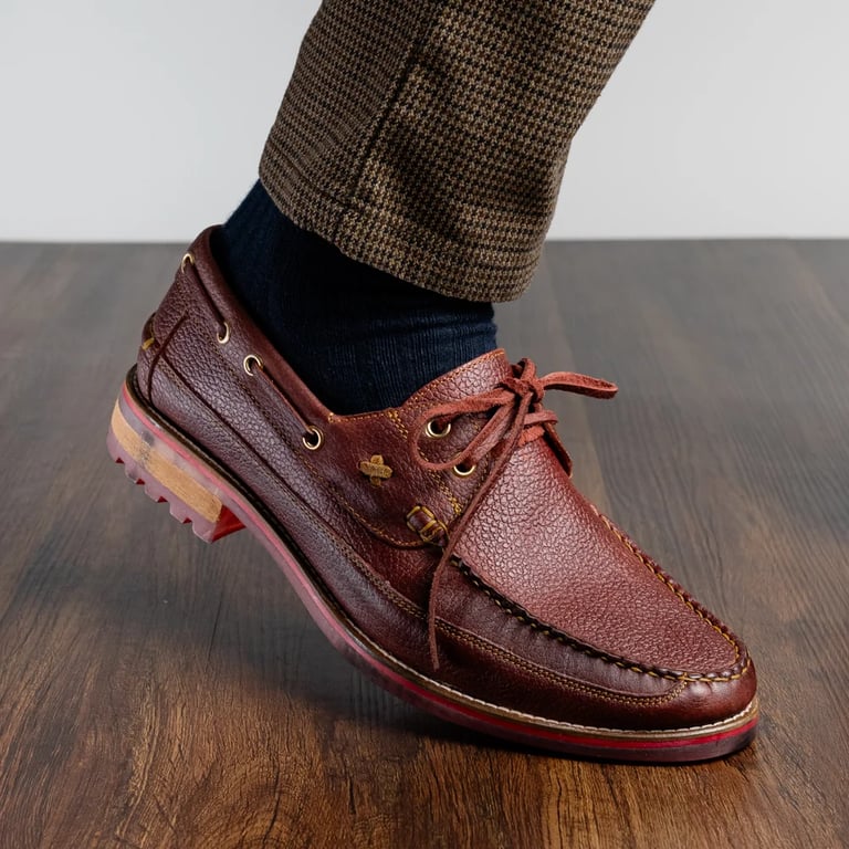 Marco Di Milano Amalfi Wine Premium Calf Leather Boat Shoes - view 9