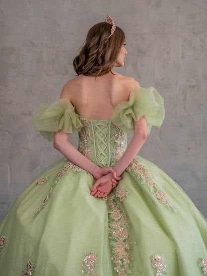 Off Shoulder Sweetheart Quinceanera Dress Corset Ball Gown by Calla SCL30012