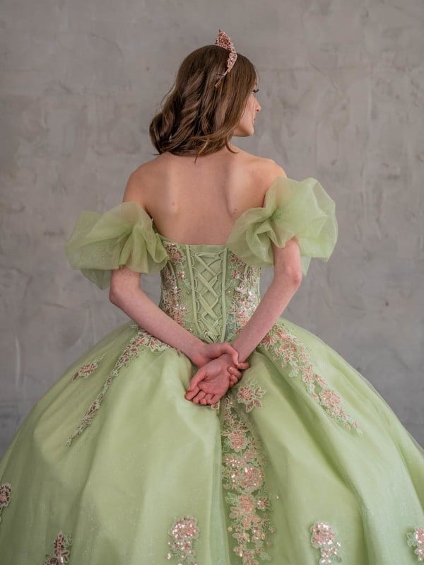 Off Shoulder Sweetheart Quinceanera Dress Corset Ball Gown by Calla SCL30012