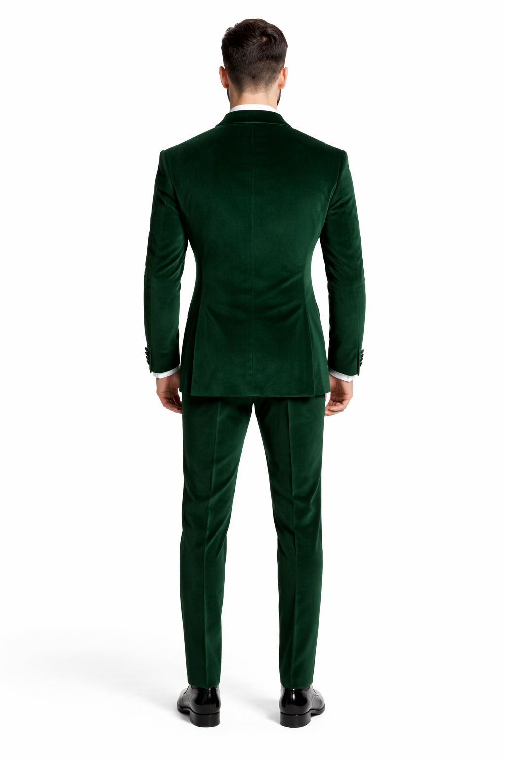 Double Breasted Dinner Jacket - Velvet Tuxedo Dinner Jacket In Emerald Green