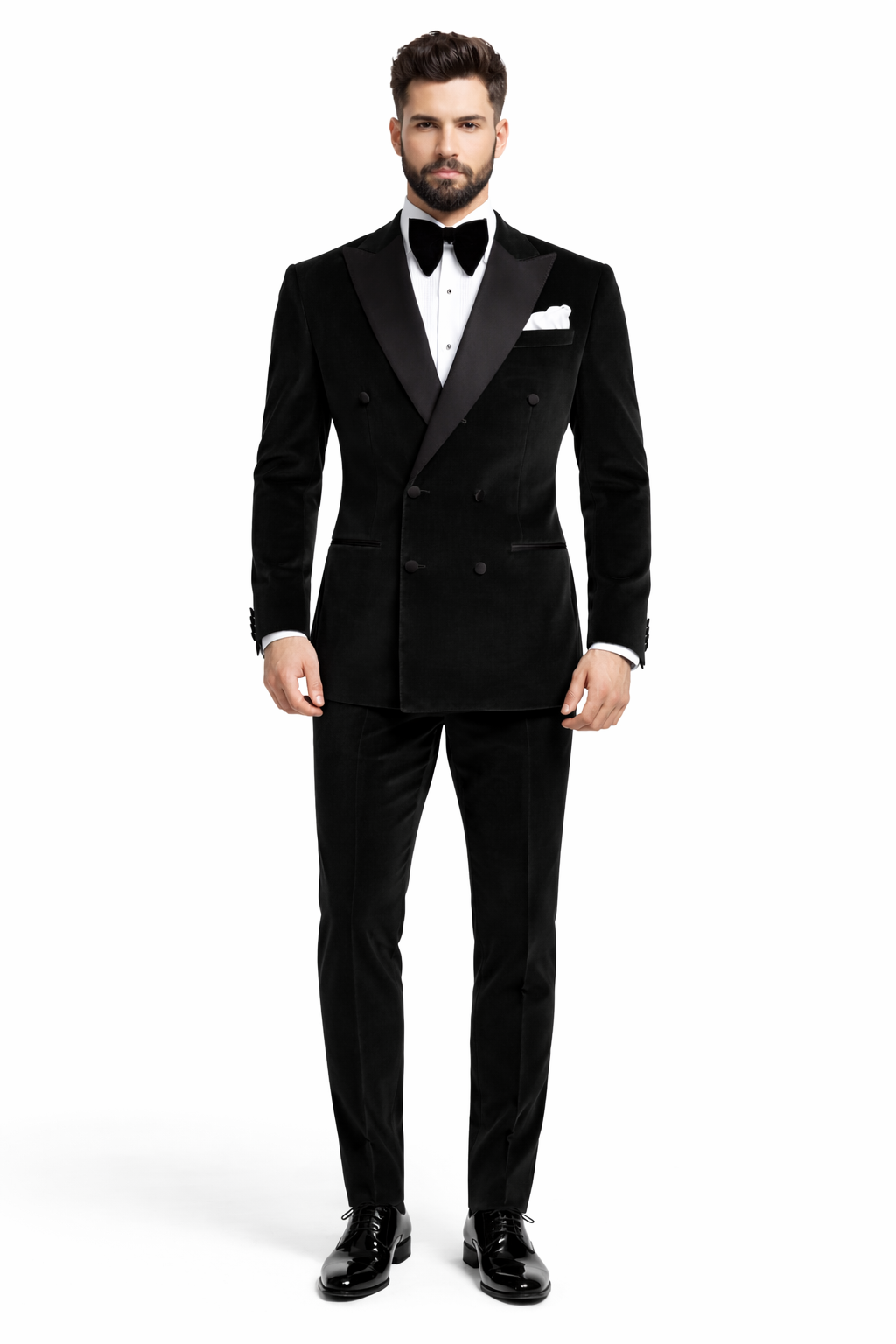 Double Breasted Dinner Jacket - Velvet Tuxedo Dinner Jacket In Emerald Green