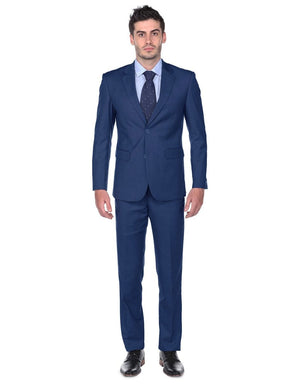 Mens Classic Fit Suit Indigo Blue - Men's Tuxedo USA