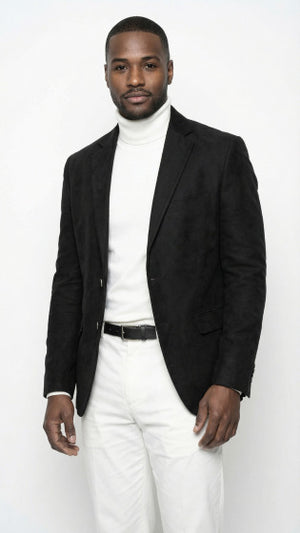 Mens Fashion Sport Coat - Micro Suede