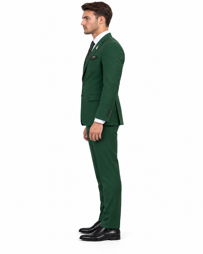 Emerald Green Suit - Slim Fit Wedding Suit For Groom and Groomsmen