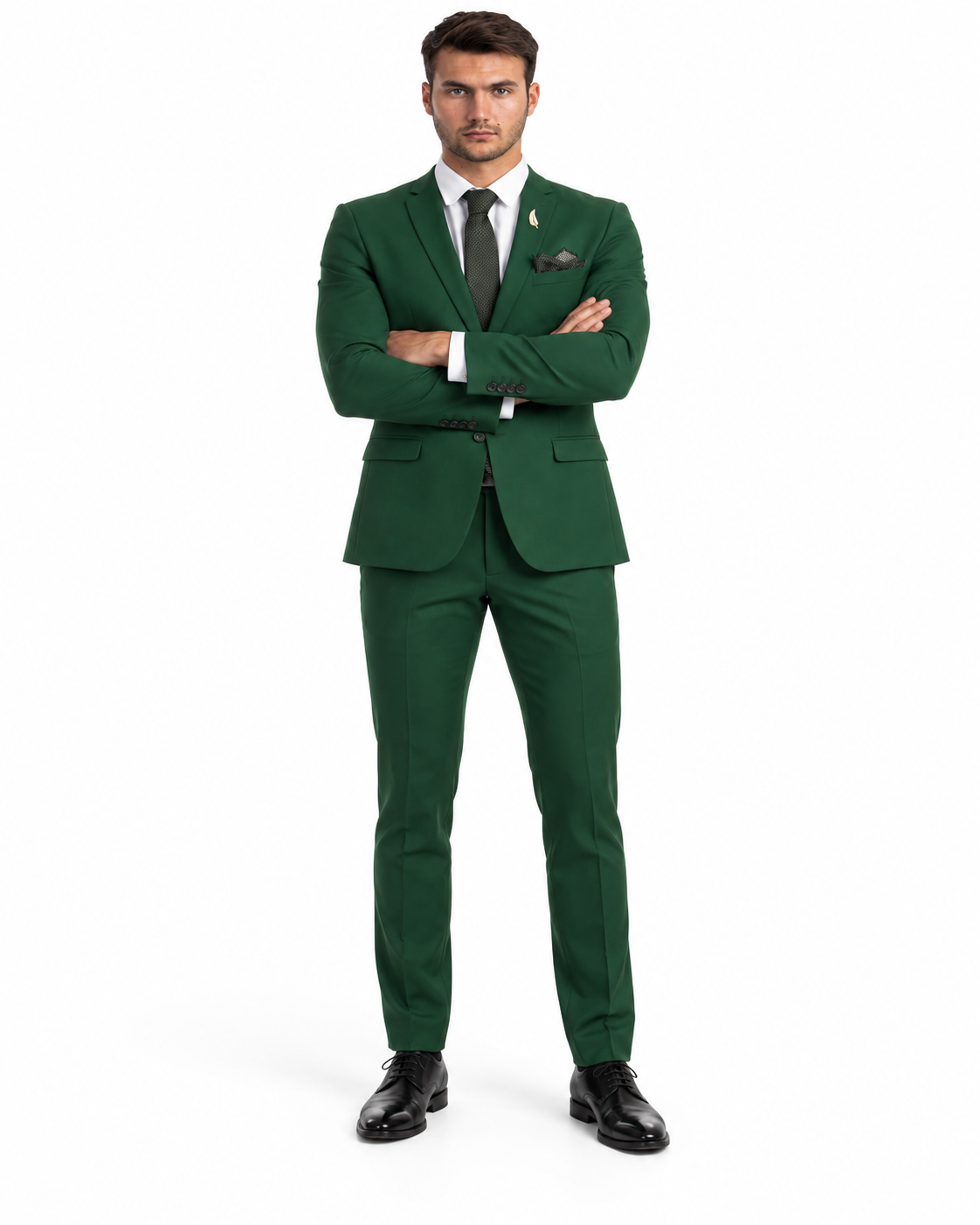 Emerald Green Suit - Slim Fit Wedding Suit For Groom and Groomsmen