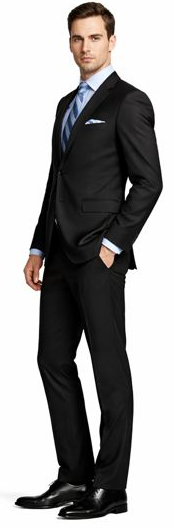 ENZO 150s Super Wool 2-Button Suits in 6 Solid Fabrics Colors