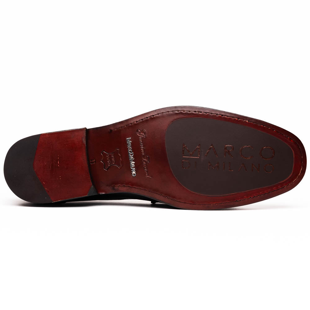Marco Di Milano Enzo Black Lizard Bit Loafers