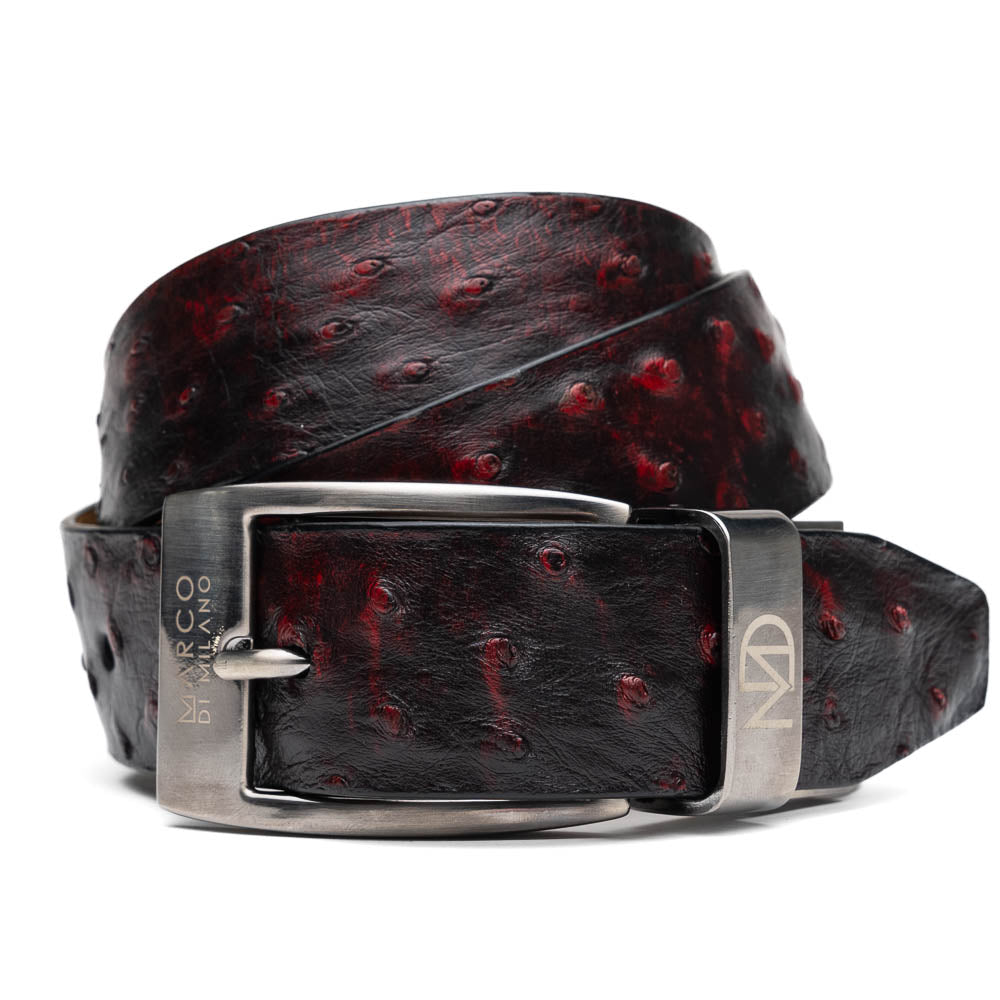 Marco Di Milano Domenico Belt Blackcherry Leather Shoes