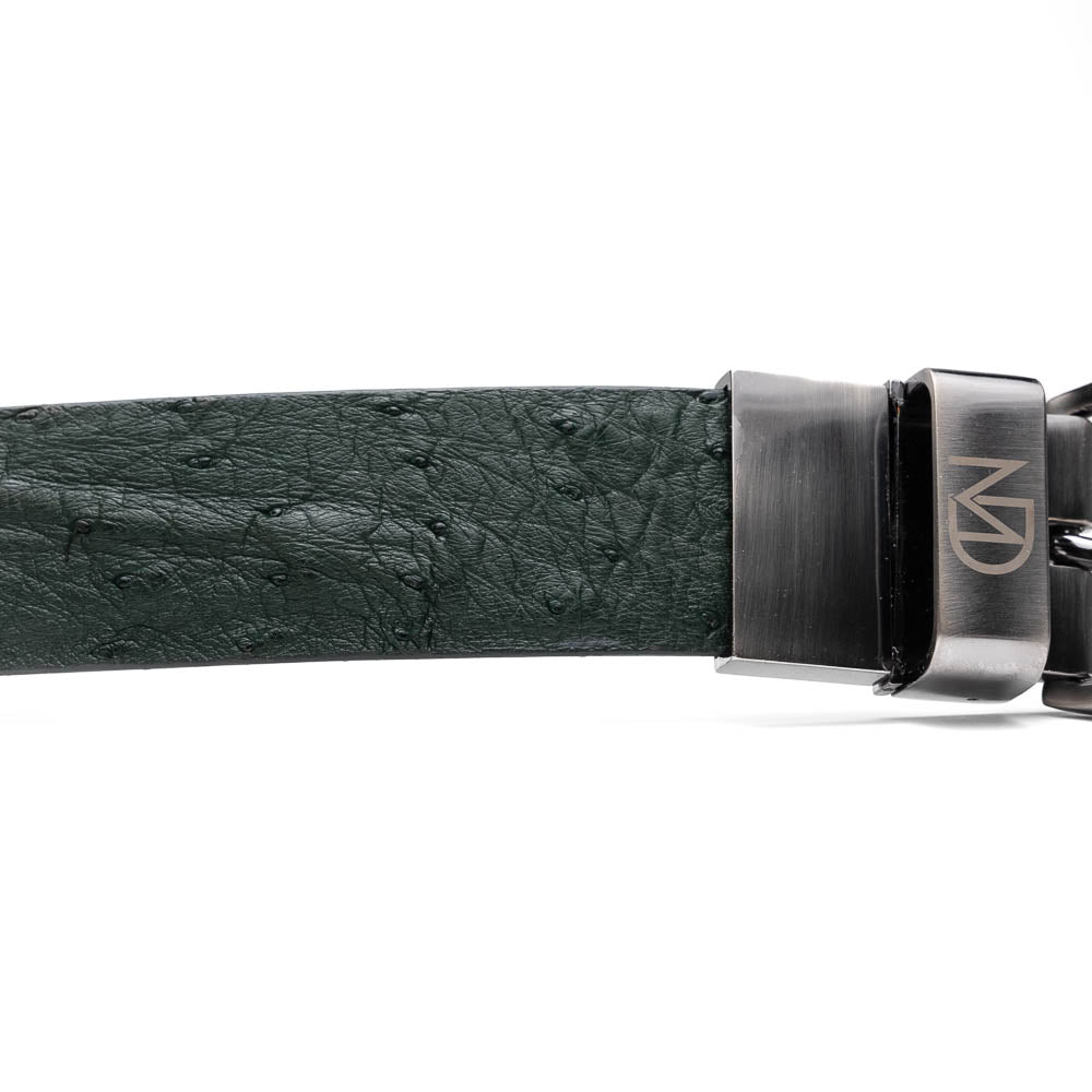 Marco Di Milano Domenico Belt - Forest Green Leather Loafers