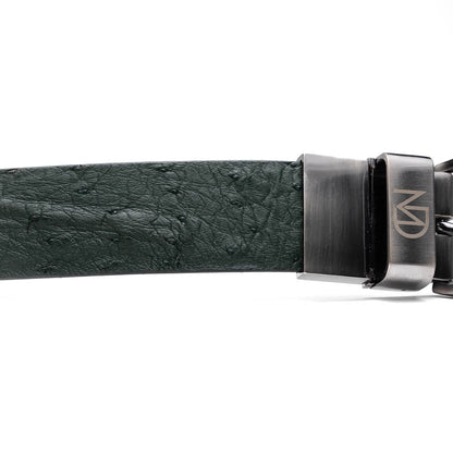 Marco Di Milano Domenico Belt - Forest Green Leather Loafers