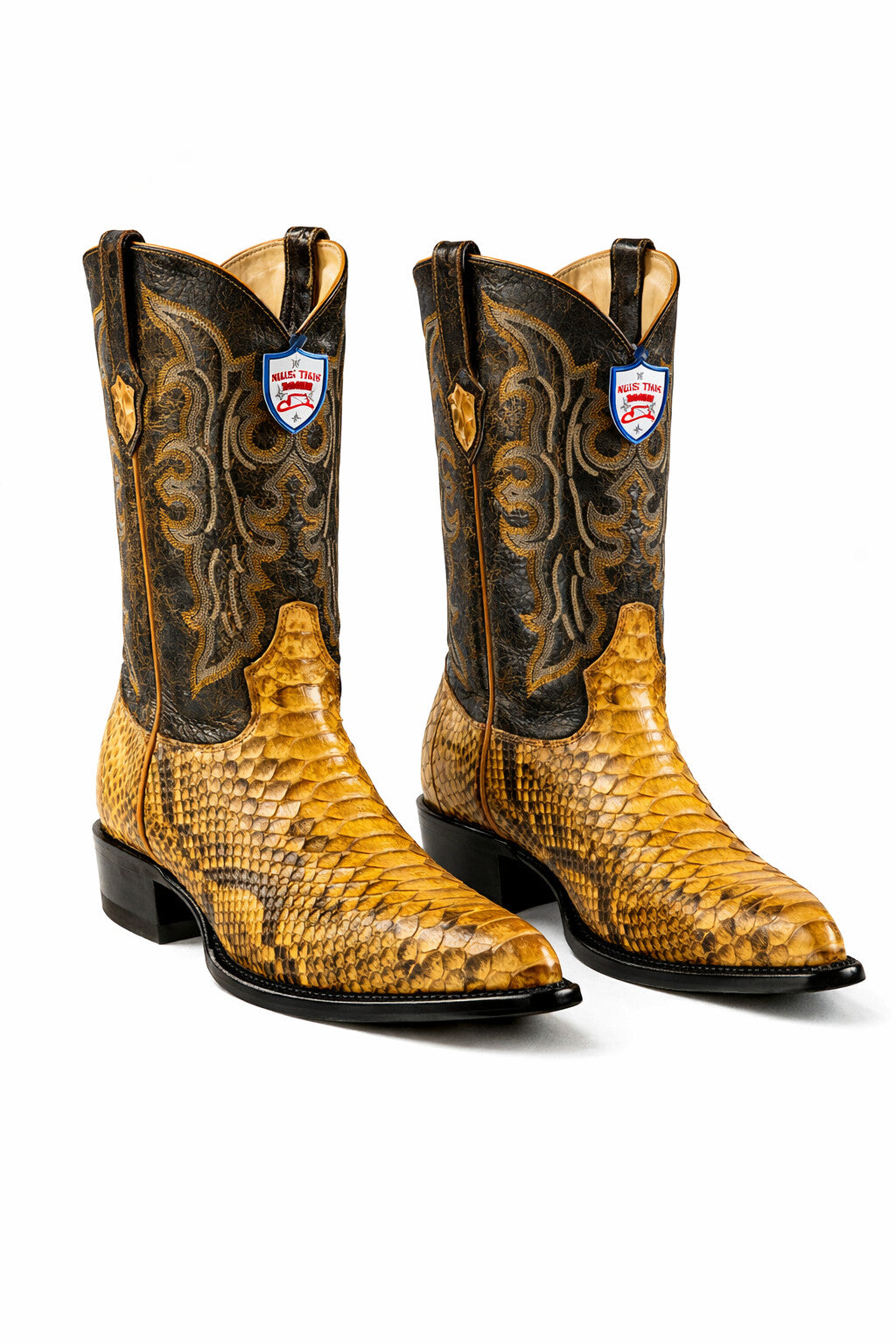 Men's Wild West Python Skin J Toe Boots 29957