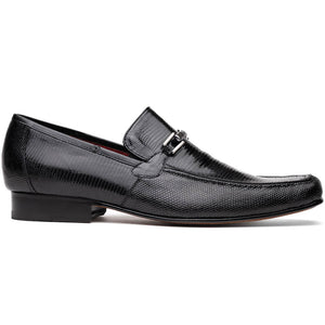 Marco Di Milano Fabro-Liz Black lizard bit loafer