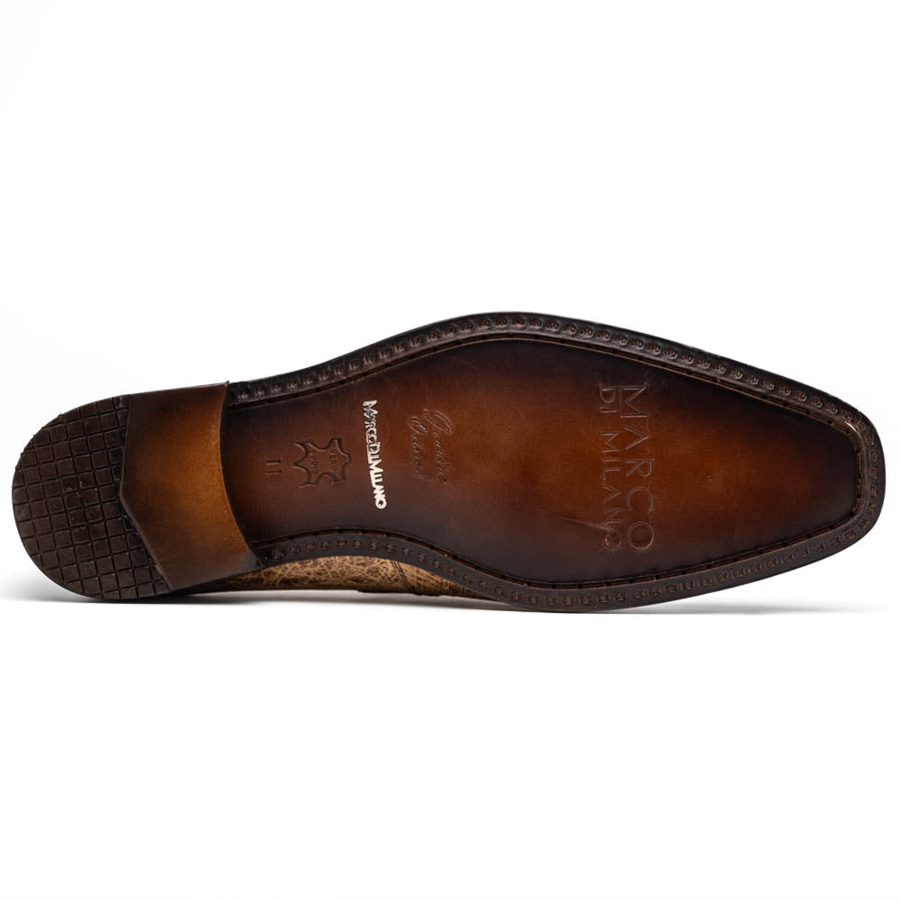 Marco Di Milano Fangio Rust Orix Ostrich Penny Loafer
