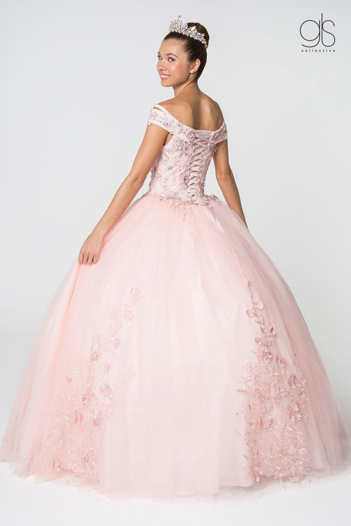 Blush Ball Gown Dress by Elizabeth K GL2802