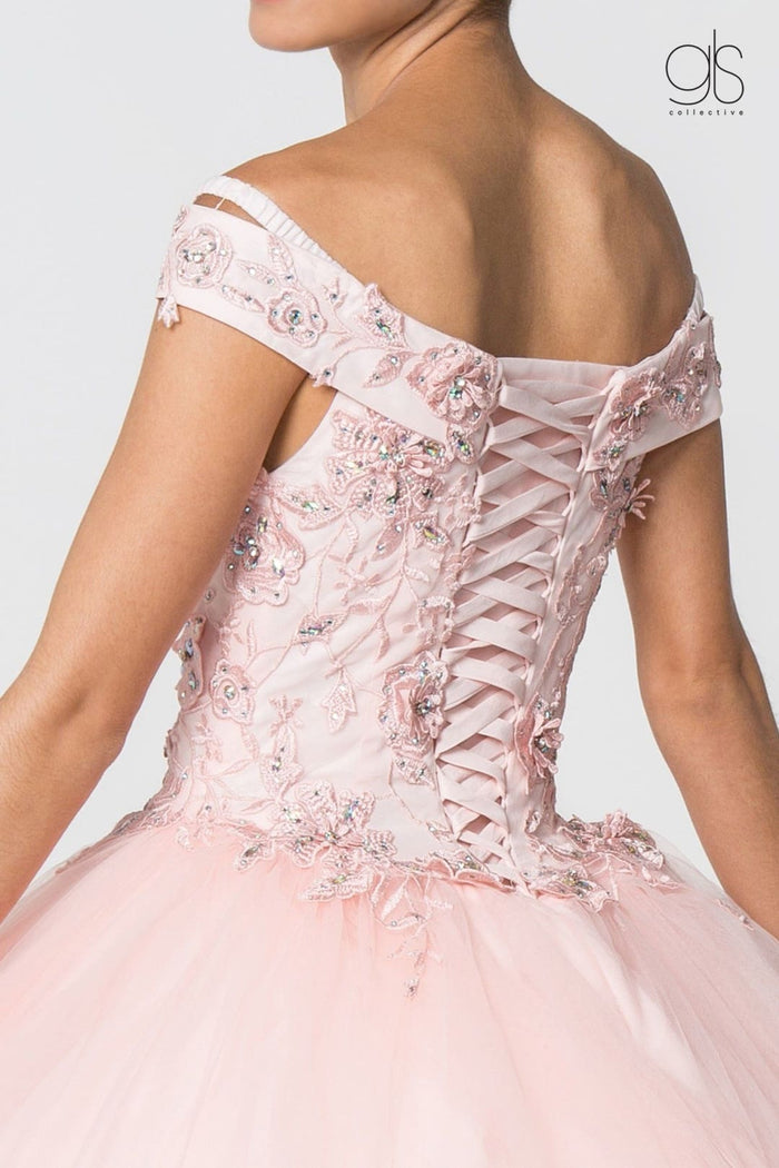 Blush Ball Gown Dress by Elizabeth K GL2802