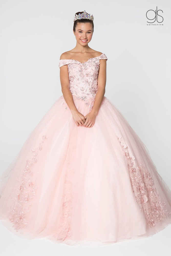Blush Ball Gown Dress by Elizabeth K GL2802