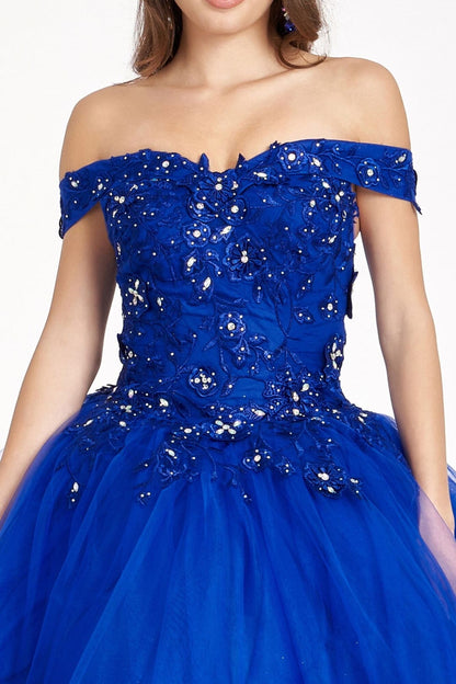 Sweet 16 Royal Blue Gown by Elizabeth K GL2802