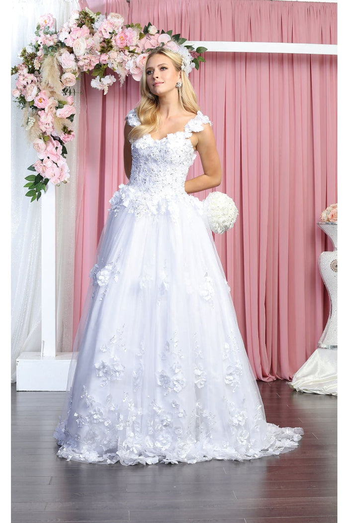 Layla K LK157 Sleeveless Floral Embroidered Quinceañera Ball Gown