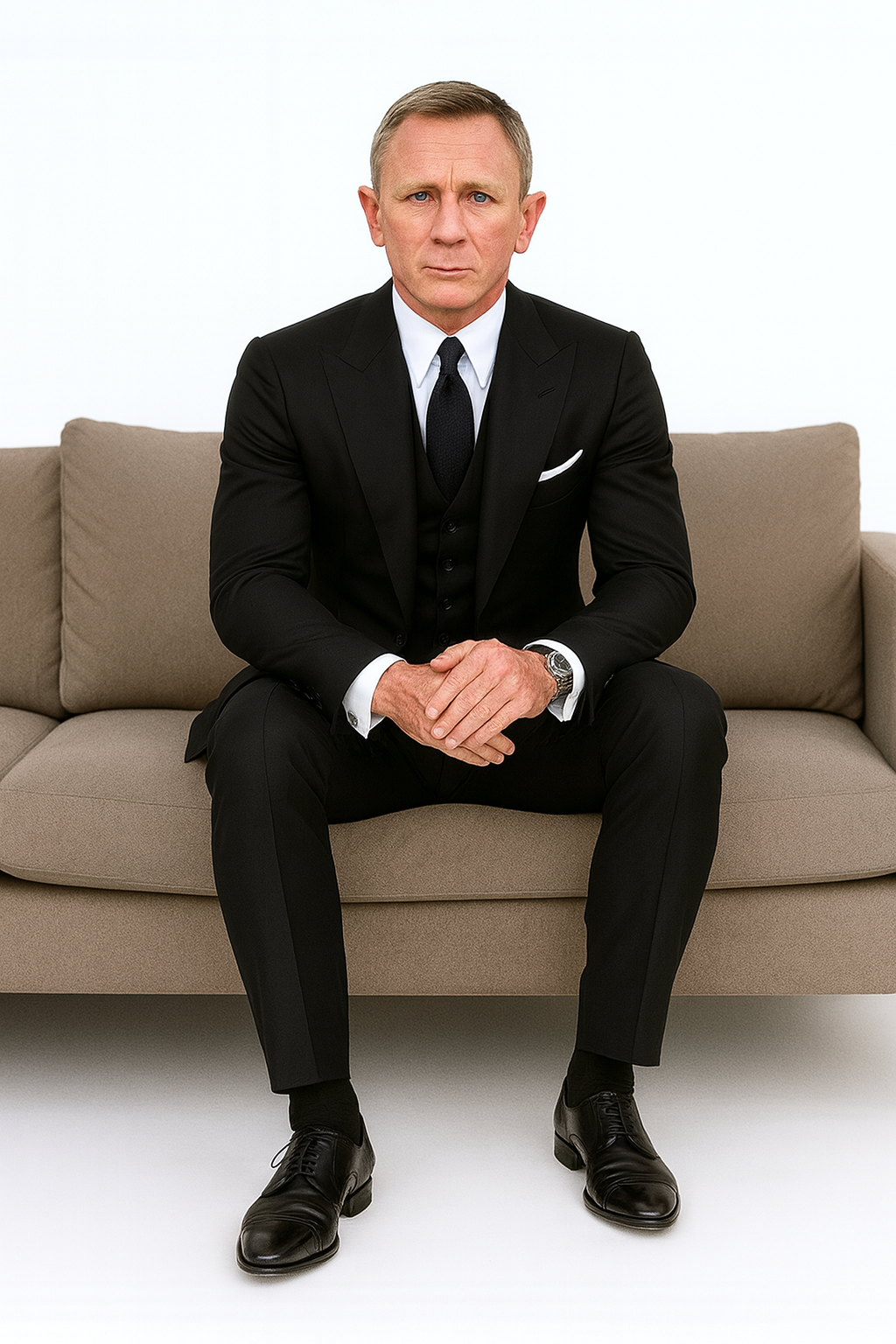 James Bond Costume - James Bond Black Suit