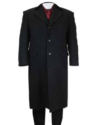 mens black winter dress coat Alalaso Men's Wool Blend Pea Notched Collar Long Jacket Overcoat Single Breasted Warm Coats with Pockets at Amazon Men's Clothing store breasted button closure for a classic look Men's Tuxedo UsaLong Full Length